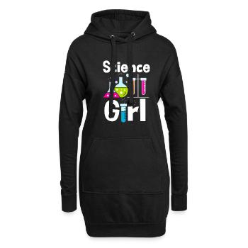 Science Fille STEM Biologie Chimie Physique Femmes - Sweat-shirt à capuche long Femme - noir - Devant