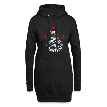 Avez-vous un cadeau de Noël pour le Nouvel An ? - Sweat-shirt à capuche long Femme - noir - Devant