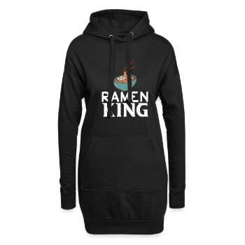 Ramen Liebhaber - Hoodie-Kleid - Schwarz - Vorne