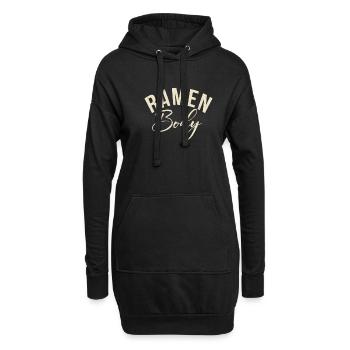 Ramen Liebhaber - Hoodie-Kleid - Schwarz - Vorne