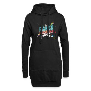 Baker Reporter Cook Chef Cookies Pâte de Noël - Sweat-shirt à capuche long Femme - noir - Devant