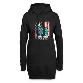 LLambo Alpaga Lama Drôle PAS DE PROB-LAMA - Sweat-shirt à capuche long Femme - noir - Devant