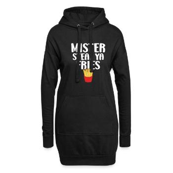 French Fries Lover Fast Food Gifts - Hoodie Dress - black - Front