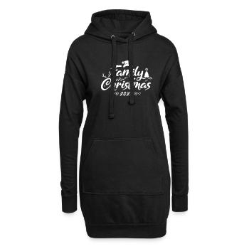 Family Christmas 2023 Winter Stars - Hoodie Dress - black - Front