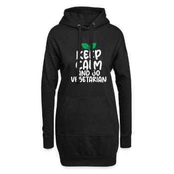 Gemüseliebhaber Vegetarische Geschenke - Hoodie-Kleid - Schwarz - Vorne