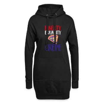 Cadeaux en crêpe pour les amateurs de crêpe - Sweat-shirt à capuche long Femme - noir - Devant
