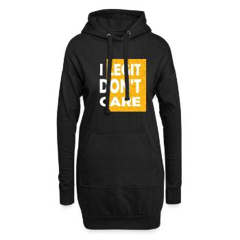 Es Ist Mir Egal Zitatgeschenk Für Gleichgültigkeit - Hoodie-Kleid - Schwarz - Vorne