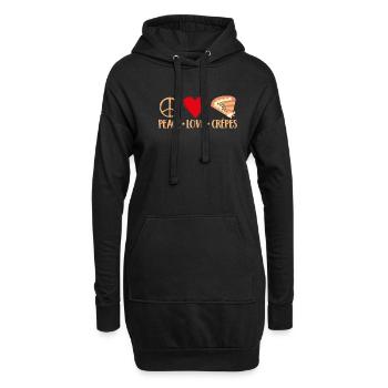 Cadeaux en crêpe pour les amateurs de crêpe - Sweat-shirt à capuche long Femme - noir - Devant
