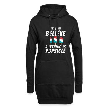 Cadeaux pour amateurs de crème glacée - Sweat-shirt à capuche long Femme - noir - Devant