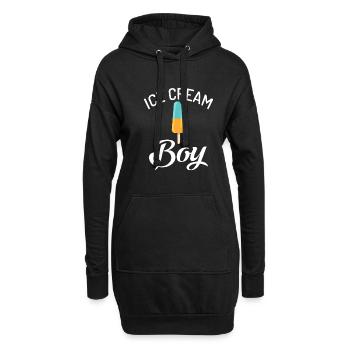 Cadeaux pour amateurs de crème glacée - Sweat-shirt à capuche long Femme - noir - Devant