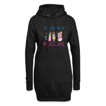J’adore Milkshakes Milkshake Gift - Sweat-shirt à capuche long Femme - noir - Devant