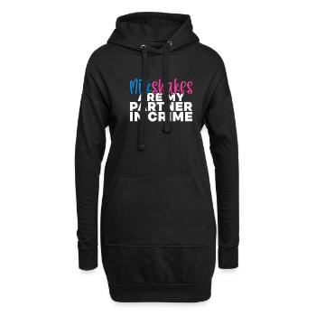 Ich liebe Milchshakes Milchshake Geschenk - Hoodie-Kleid - Schwarz - Vorne