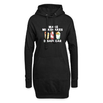 J’adore Milkshakes Milkshake Gift - Sweat-shirt à capuche long Femme - noir - Devant