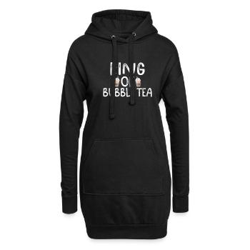 Bubble Tea Lover Gift - Hoodie Dress - black - Front
