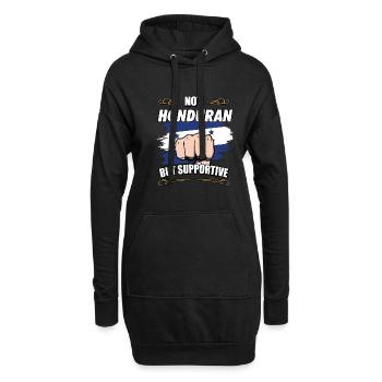 Pas hondurien mais un touriste de voyage de soutien - Sweat-shirt à capuche long Femme - noir - Devant