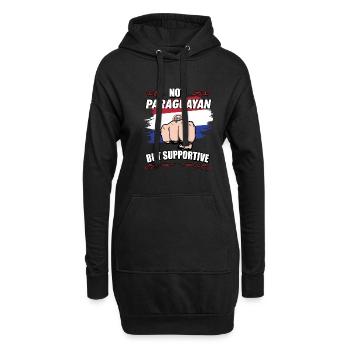 Pas paraguayen mais touristique de voyage de soutien - Sweat-shirt à capuche long Femme - noir - Devant