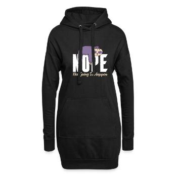 Faultier Liebhaber Faultier Geschenk - Hoodie-Kleid - Schwarz - Vorne