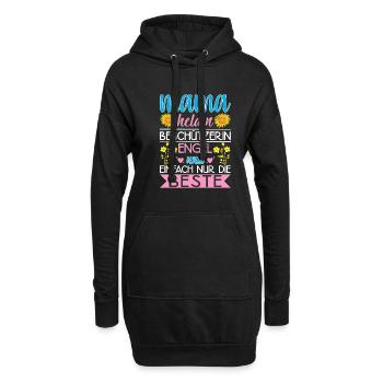 Mama Heldin Beschützerin Engel Die Beste Mutter - Hoodie-Kleid - Schwarz - Vorne