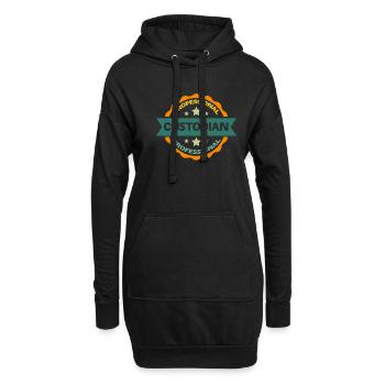 Professioneller Verwalter - Hoodie-Kleid - Schwarz - Vorne