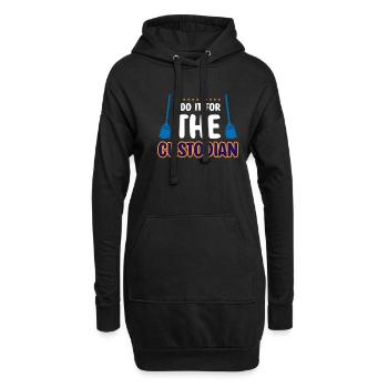 Ich tue es für den Hüter - Hoodie-Kleid - Schwarz - Vorne