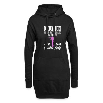 Cadeaux de poulet Propriétaire de poulet - Sweat-shirt à capuche long Femme - noir - Devant