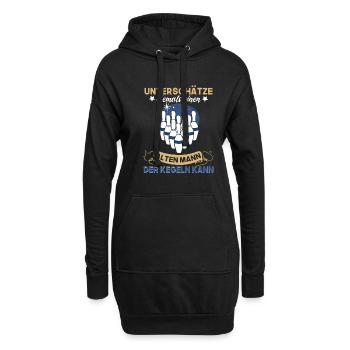 Kegel Trikot Für Opa Großvater Rente Rentner - Hoodie-Kleid - Schwarz - Vorne