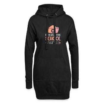 Freilassung der Schulkrankenschwester - Hoodie-Kleid - Schwarz - Vorne