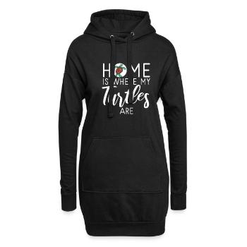 Turtle Owner Gift Turtle Lover - Hoodie Dress - black - Front