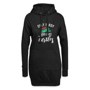 Turtle Owner Gift Turtle Lover - Sweat-shirt à capuche long Femme - noir - Devant