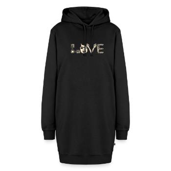 LOVE Tuning PS-Liebhaber Autoschrauber - Hoodie-Kleid - Schwarz - Vorne