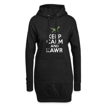 Dinosaurier Geschenk Dino Liebhaber Geschenk - Hoodie-Kleid - Schwarz - Vorne