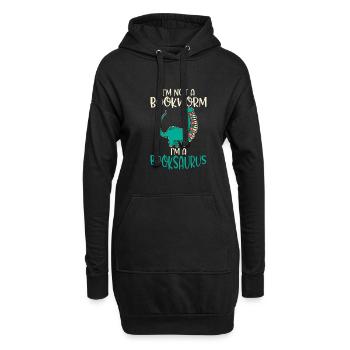 Dinosaurier Geschenk Dino Liebhaber Geschenk - Hoodie-Kleid - Schwarz - Vorne