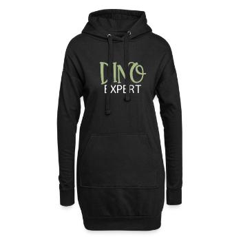 Dinosaurier Geschenk Dino Liebhaber Geschenk - Hoodie-Kleid - Schwarz - Vorne