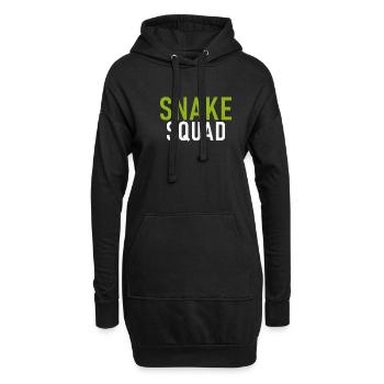Schlange Geschenk Schlangenliebhaber - Hoodie-Kleid - Schwarz - Vorne