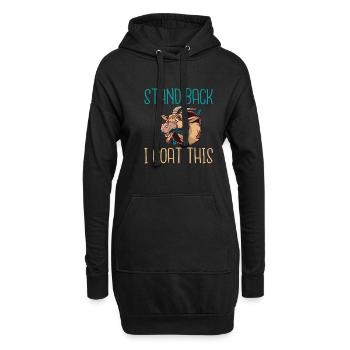 Ziegengeschenk Ziegenliebhaber Geschenk - Hoodie-Kleid - Schwarz - Vorne
