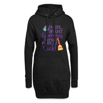 Halloween horreur effrayant dicton - Sweat-shirt à capuche long Femme - noir - Devant