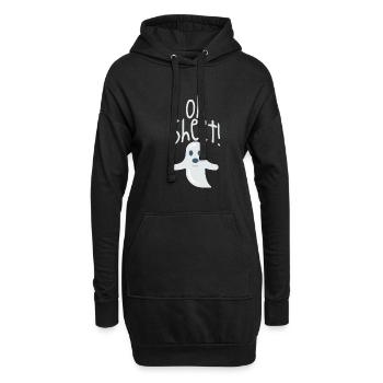 Halloween horreur effrayant dicton - Sweat-shirt à capuche long Femme - noir - Devant