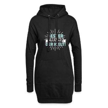 Geschenk Bester Freund Der Welt Kumpel Buddy - Hoodie-Kleid - Schwarz - Vorne