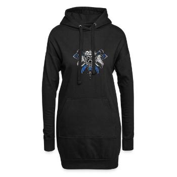 Celtic Vikinger Vegvisir compas Vikings - Sweat-shirt à capuche long Femme - noir - Devant