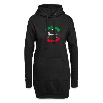 Beste Nonna Italienische Oma Spruch Italien - Hoodie-Kleid - Schwarz - Vorne