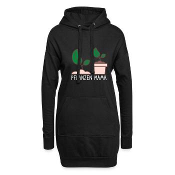 Gartenarbeit Garten Gärtnerin Pflanzen Mama Spruch - Hoodie-Kleid - Schwarz - Vorne