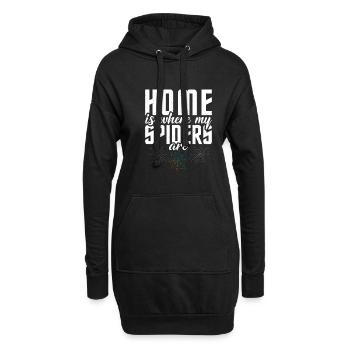 Cadeaux d’amoureux des araignées - Sweat-shirt à capuche long Femme - noir - Devant