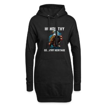 Honor Thy Country Heritage American Bald Eagle - Hoodie Dress - black - Front