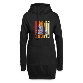 BJJ Kampfkunst Jiu Jitsu Spruch Brasilien - Hoodie-Kleid - Schwarz - Vorne