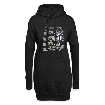 Waldarbeiter Holzarbeiter Forstwirt - Hoodie-Kleid - Schwarz - Vorne