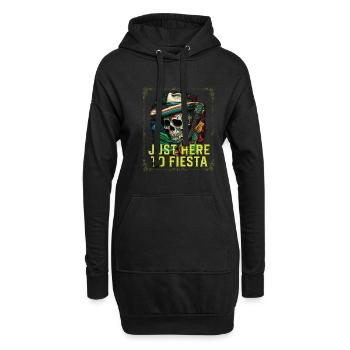 Just Here To Fiesta Cinco De Mayo Mexican Pride - Hoodie-Kleid - Schwarz - Vorne