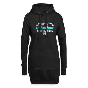 Chihuahua Cadeaux Chihuahua Propriétaire - Sweat-shirt à capuche long Femme - noir - Devant