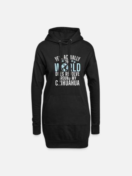 Chihuahua Gifts Chihuahua Owner - Hoodie Dress - black