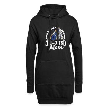 BJJ Jiu Jitsu Brésilien Filles Arts Martiaux - Sweat-shirt à capuche long Femme - noir - Devant