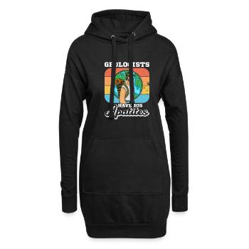 Geologe Studium Beruf Geologenhammer - Hoodie-Kleid - Schwarz - Vorne